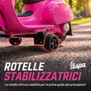 Moto Elettrica per Bambini 1,5-3 Anni Licenza Piaggio Mini Vespa GTS 66,5x38x52 cm 6 V con Batteria al Litio 2,5 km/h Max 25 kg Rosa      