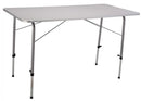 Tavolino Professional 120x60x50/69 h cm in Acciaio Bianco