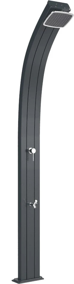 Doccia Solare da Esterno Giardino 30L Miscelatore e Lavapiedi Arkema Spring Grigio Antracite prezzo