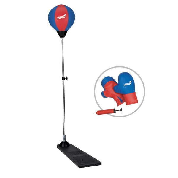 Sacco da Boxe Punching Ball Punching Ball con Guantoni Rosso Blu acquista