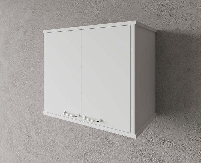 Pensile Lavanderia da Esterno 60x34x52,5 cm in PVC Bianco 