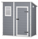 Casetta da Giardino Porta Attrezzi 183,5x111x200,5 cmin Resina Effetto Legno Keter Manor Pent 6x4 Grigia