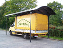 Box Auto da Esterno 3,6x7,6xh3,6 m in Alluminio Copertura in Policarbonato 6mm
