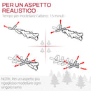 Albero di Natale Artificiale Innevato 180 cm 1321 Rami Verde 