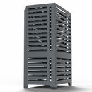 Cover Pompa di Calore 105x65x150 cm a Terra Indipendente Big Blade VL Antracite 