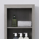 Mobile a Colonna per Bagno 42x30x170 cm in Truciolato Grigio