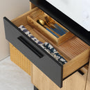 Credenza Cucina 90x40x180 cm in Truciolato e Legno di Pino