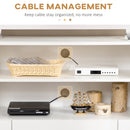 Mobile TV 160x35x91 cm Max 65” in Vetro Bianco Lucido