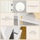 Mobile TV 160x35x91 cm Max 65” in Vetro Bianco Lucido