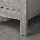 Mobile Sotto Lavabo Bagno 1 Ripiano 2 Ante 60x30x60 cm in Legno Grigio