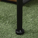 Panchina 2 Posti da Giardino 106x42x95 cm in Acciaio Nero