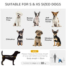 Passeggino per Cani Pieghevole 82x47x97 cm in Tessuto Oxford Blu