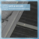 Rampa per Cani per Bagagliaio Auto 43x165x6,5 cm in Legno Nero