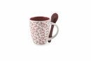 Set 24 Tazzine da Caffè Ø5,5x6,5 cm in Ceramica Villa d'Este Home Tivoli Aurora