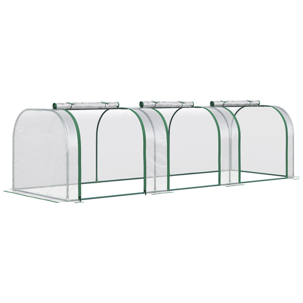 acquista Serre de jardin tunnel 295x100x80 cm Anti UV en acier et PVC transparent
