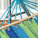 Amaca da Giardino 270x100x94 cm con Supporto in Acciaio Multicolor