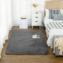 Tappeto Moderno 200x120 cm in Poliestere Grigio