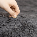 Tappeto Moderno 200x120 cm in Poliestere Grigio