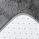 Tappeto Moderno 200x120 cm in Poliestere Grigio