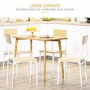 Tavolo da Pranzo 98x60x76,5 cm in MDF Effetto Legno di Pino Naturale