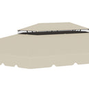 Tetto di Ricambio per Gazebo da Giardino 3x4m in Poliestere Beige
