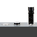 Multipresa a Torretta 2 Prese 2 USB a Scomparsa da Scrivania in Acciaio e Plastica Emuca