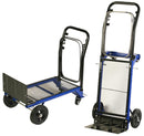 Carrello Portapacchi 2 in 1 con Portasacco in Metallo Tosini Blu