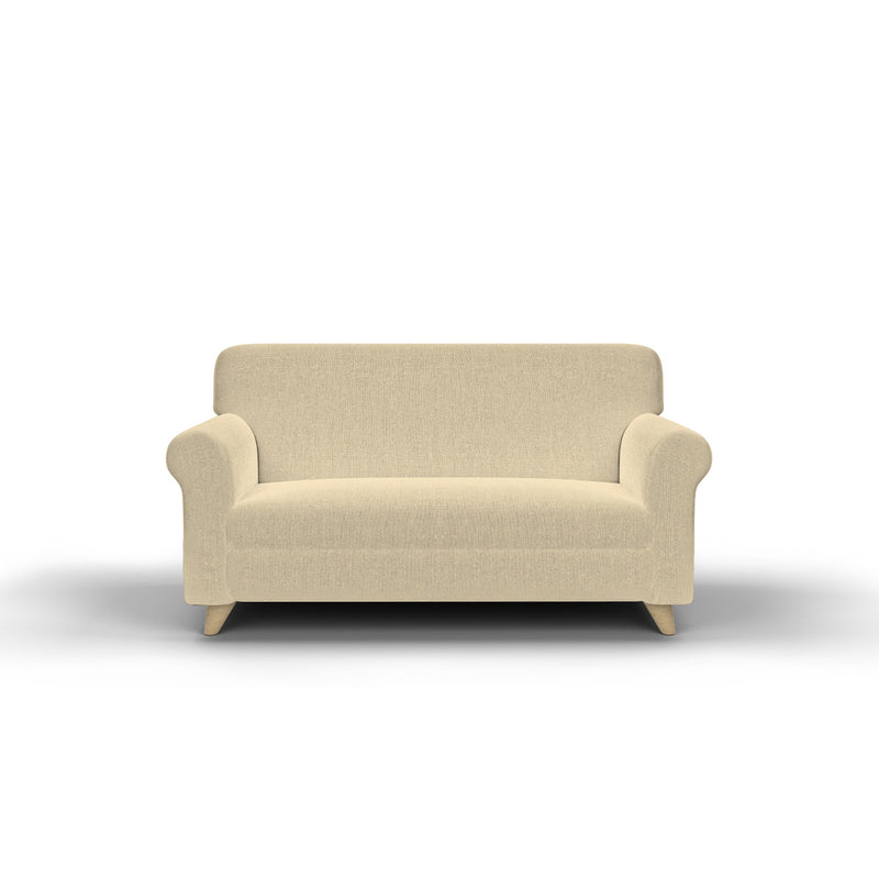 Copridivano 1, 2 E 3 Posti Elasticizzato in Tessuto Panna