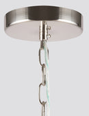 Lampadario Neoclassic in Metallo e Vetro Alicante Nickel