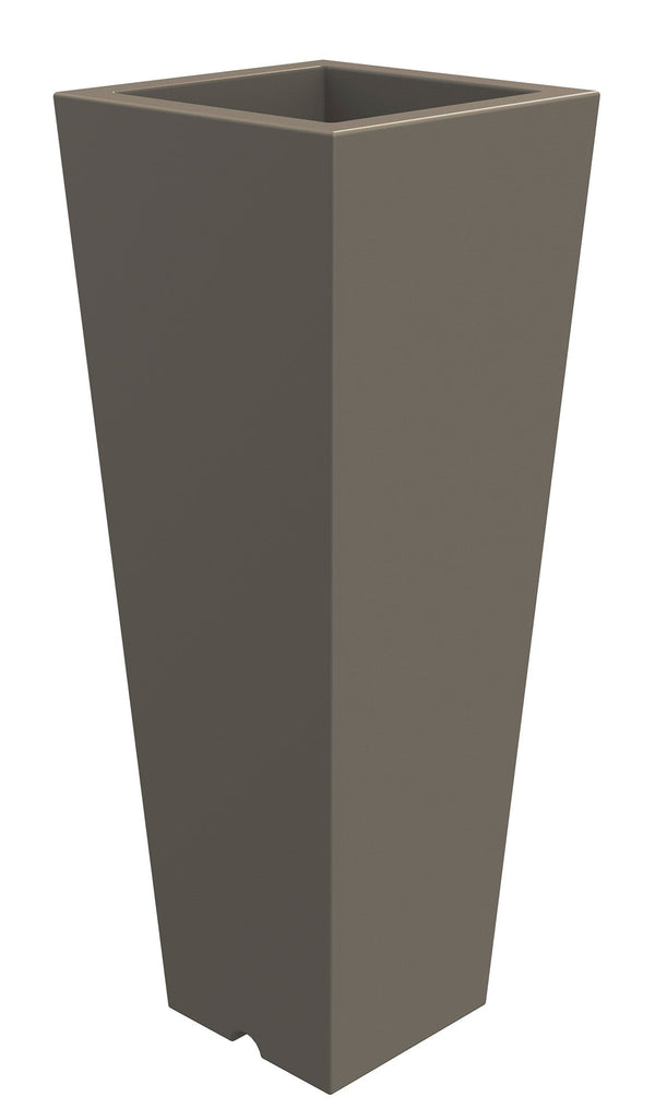 online Vase 37,5x102 cm en résine Arkema Quadro 102 Tourterelle Gris