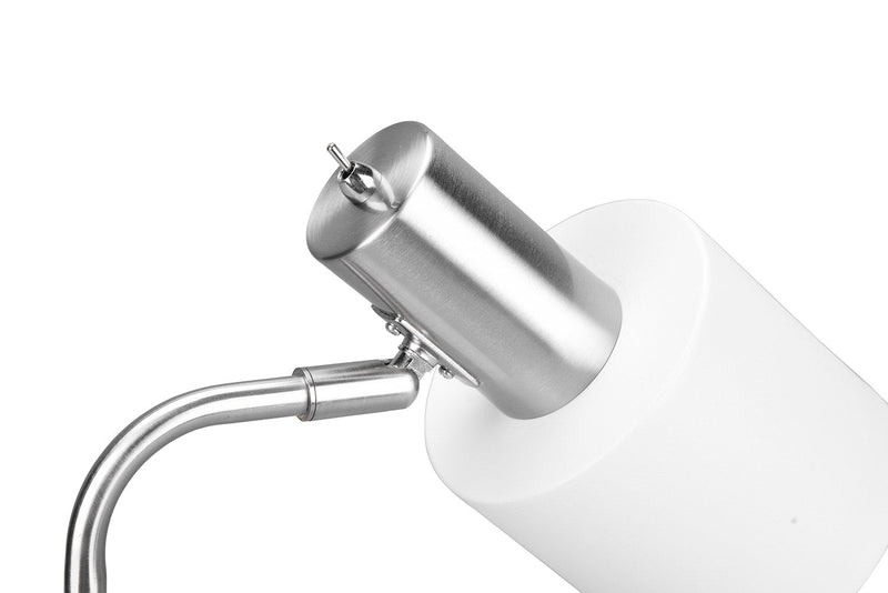 Piantana da Interno Attacco E27 in Metallo Bianco Opaco