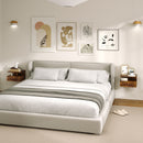 Set 2 Comodini Sospesi per Camera da Letto 35x32x22,5 cm con Cassetto in Legno Marrone  
