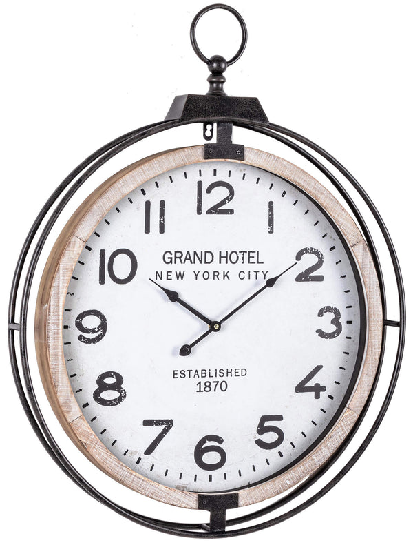 Horloge Murale 62x7x79 cm en Mdf et Acier à Coutil online