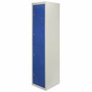 Set 3 Armadietti 12 Ante 45x38x180 cm per Scuole Palestre e Spogliatoi in Acciaio Blu