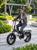 Fat Bike Elettrica Skyjet TRV III Pro W Bici Elettrica Pedalata Assistita Pieghevole Autonomia 80 km Verde Opaco  