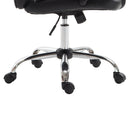 Poltrona Direzionale da Ufficio Ergonomica in Similpelle Nero 