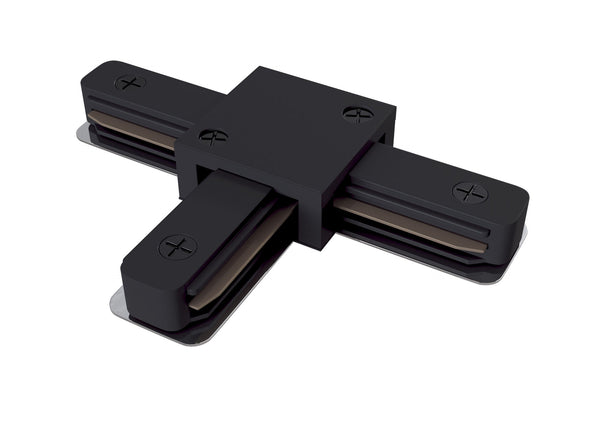 Connecteur en T pour système d'éclairage sur rail monophasé noir prezzo