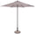 Parasol de jardin Ø2,7 m Mât Ø38 mm en Acier Delfi Tortora