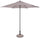Parasol de jardin Ø2,7 m Mât Ø38 mm en Acier Delfi Tortora