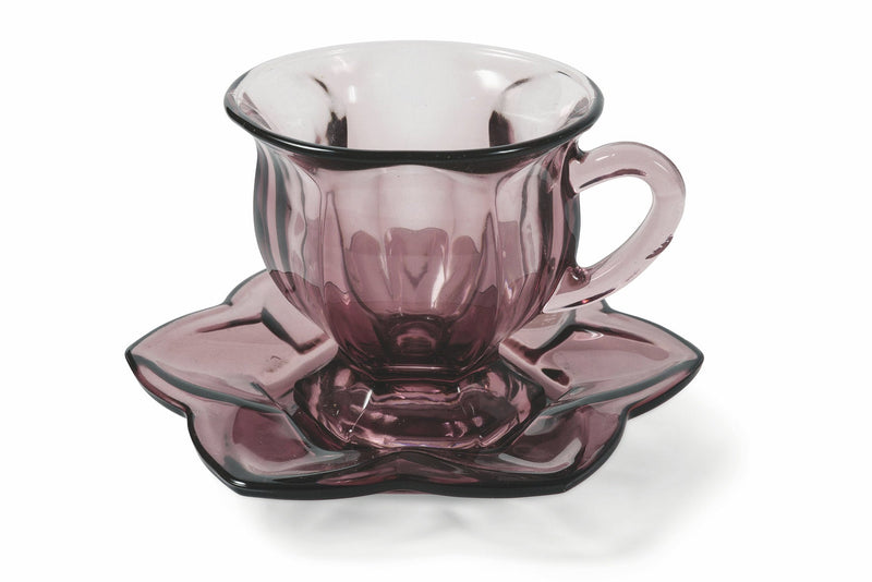 Set 6 Tazzine da Caffè Ø7x7 cm in Vetro Villa d'Este Home Tivoli Glass Viola