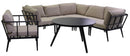 Set Salotto da Giardino in Allumiino Chicago Nero