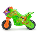 Moto Cavalcabile per Bambini Twin Dessert Dino Senza Pedali Verde e Arancione   