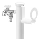 Portatubo per Fontane da Giardino in Acciaio Belfer 42/PGS Bianco