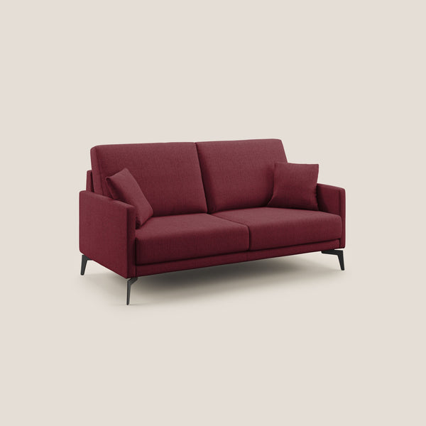 Divano 2 Posti 140x94x90 cm in Tessuto Rosso acquista
