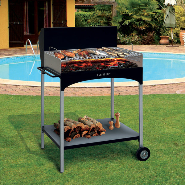 Barbecue à bois avec grille en fer chromé Famur BK 8 Eco acquista