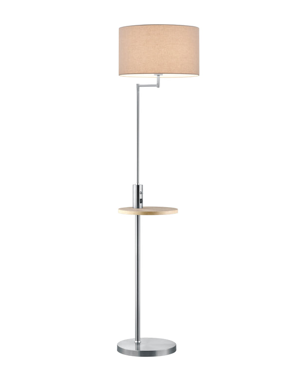 Lampadaire d'intérieur E27 en métal nickel mat acquista