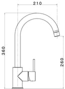 Rubinetto Cucina Miscelatore Monocomando Apell AP7780GO Granito Avena