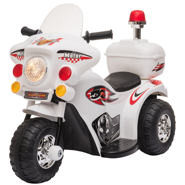Moto Électrique Police pour Enfants 6V Blanc acquista
