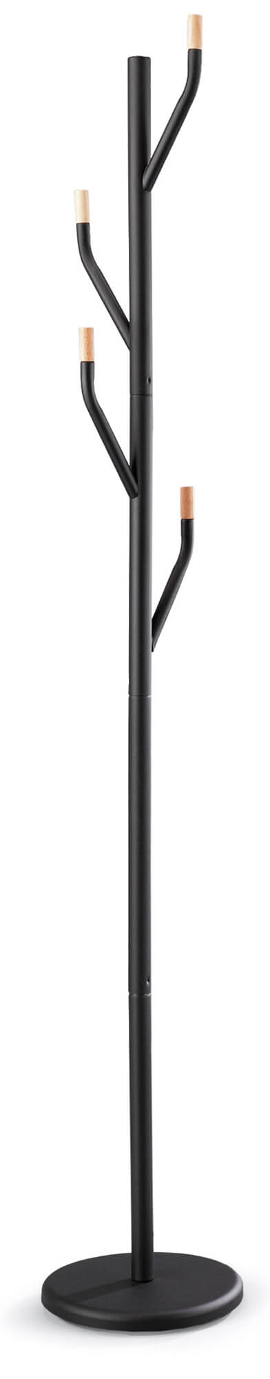 sconto Portemanteau Ø36x175 cm en Métal Noir Fumer Spring