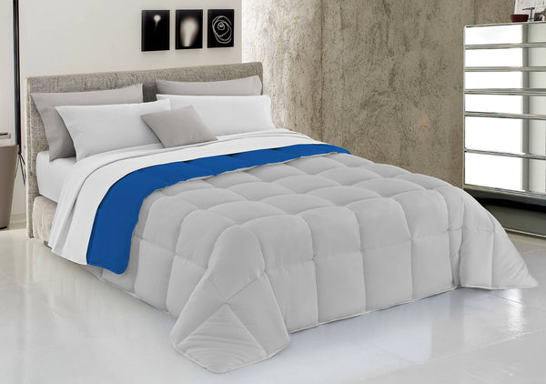 online Couette Hiver Double Face 300gr Royal/Gris Clair